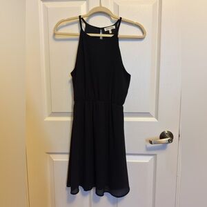 Monteau Black Backless Dress